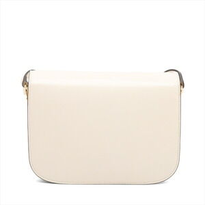Gucci Shoulder Leather Horsebit Bag White